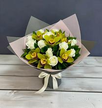 Букет цветов из:  Орхидеи и Розы в Юрово