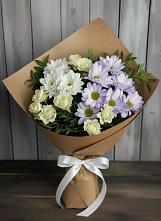 Букет цветов из:  Хризантемы и Розы в Юрово