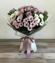 Букет цветов из:  Хризантемы и Розы #REPLACE_PRED# Юрово